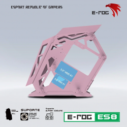 Vỏ Case VSP Esport Rog ES8 Pink – Có Sẵn 6 FAN RGB-2