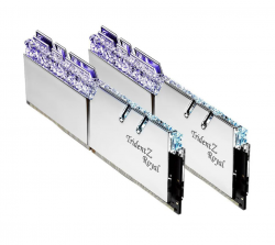 Ram PC G.SKILL Trident Z Royal Silver RGB 16GB 3600MHz DDR4 (8GBx2) F4-3600C18D-16GTRS-3